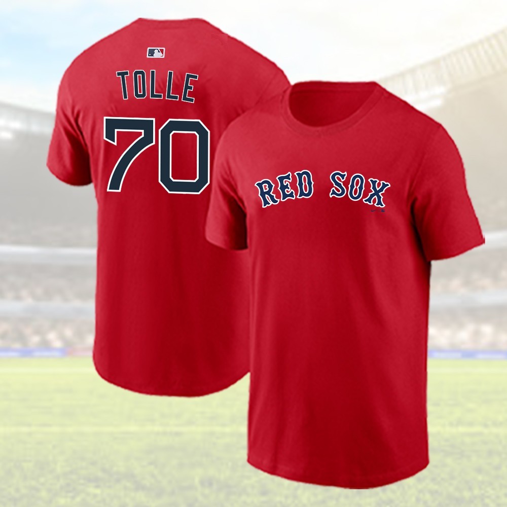⭐️FASTSHIP – Payton Tolle#70 BostonBaseball Team 2026 Name & Number Tee Fan Gift