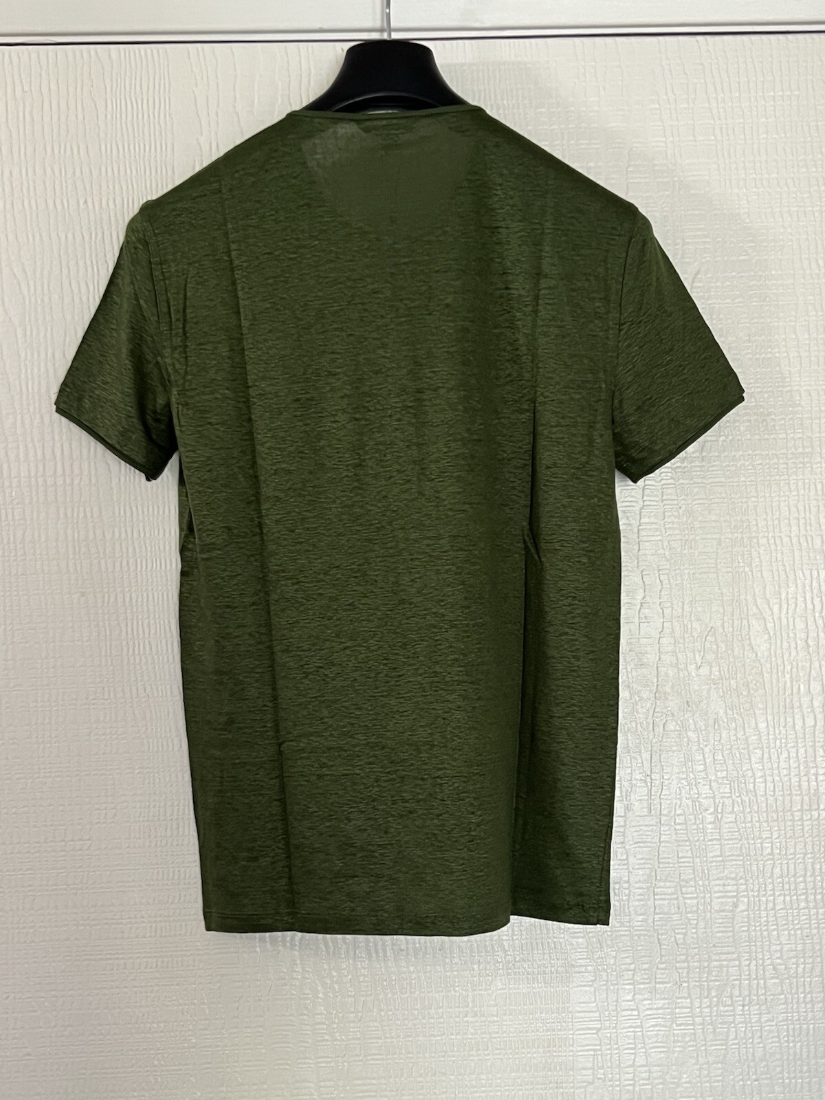 John Varvatos Collection Luxury Henley – Mercerized Linen – Raw Edges – Vtg 2020