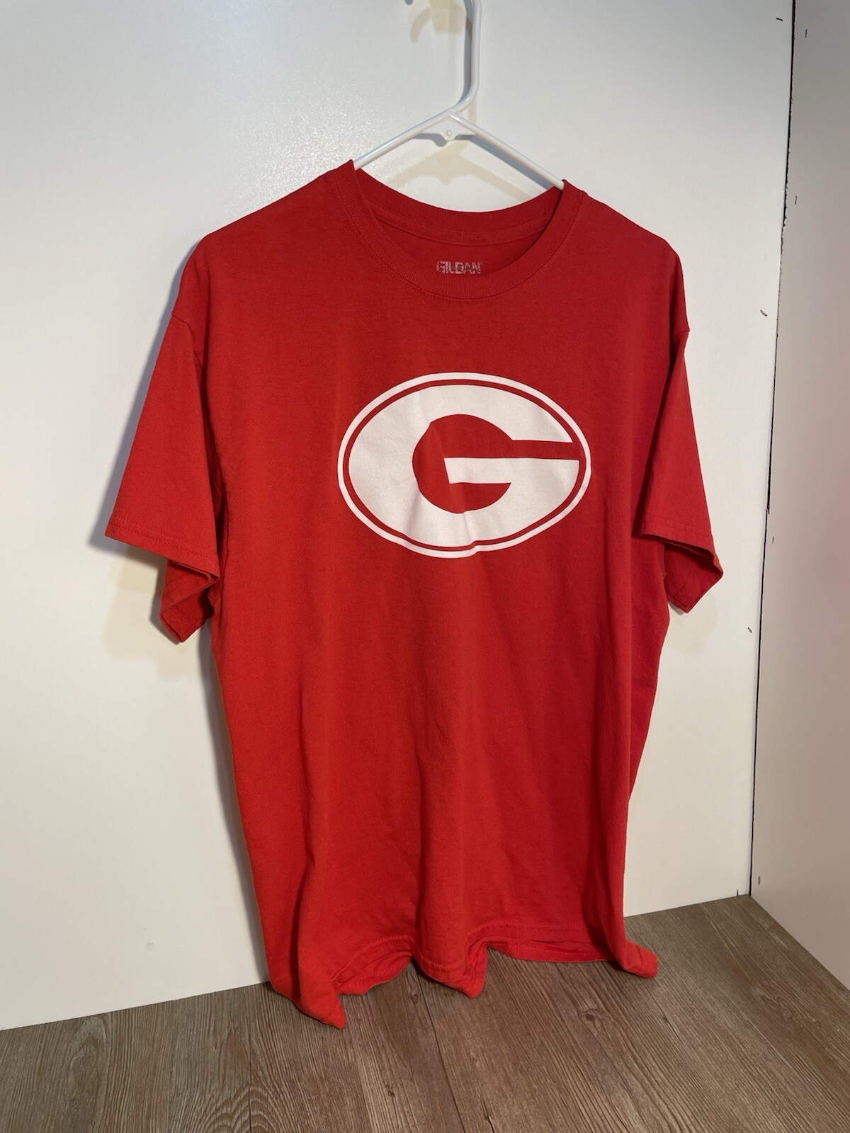 Gildan DryBlend T-Shirt Red Georgia Size Large