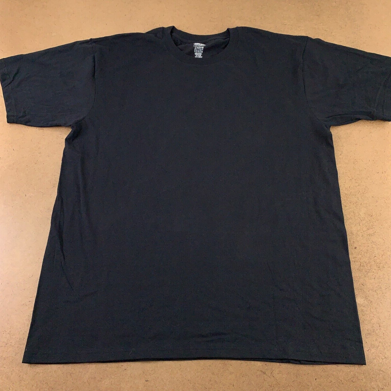 Kirkland Men’s Size 3XL Black Cotton Short Sleeve Crew Neck T-Shirt New