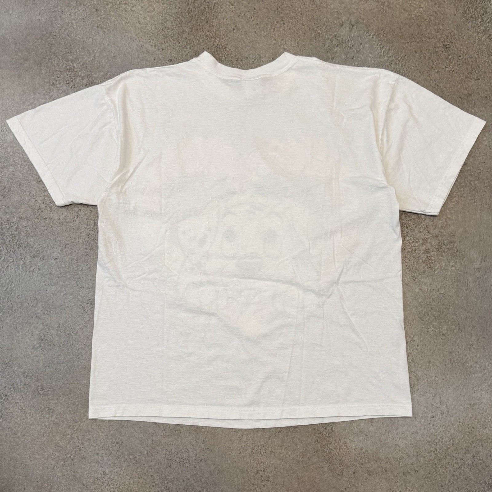 Vintage 90s 101 Dalmatians Walt Disney Tee Shirt Fits XL White Movie Heart 1990s