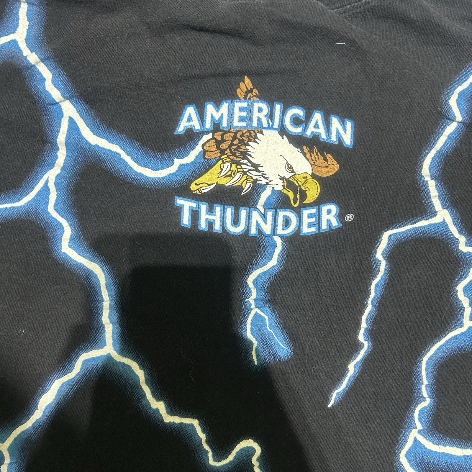 Vintage 80s Sunrise Turquoise Native American Indian Chief Lightning Tee XL
