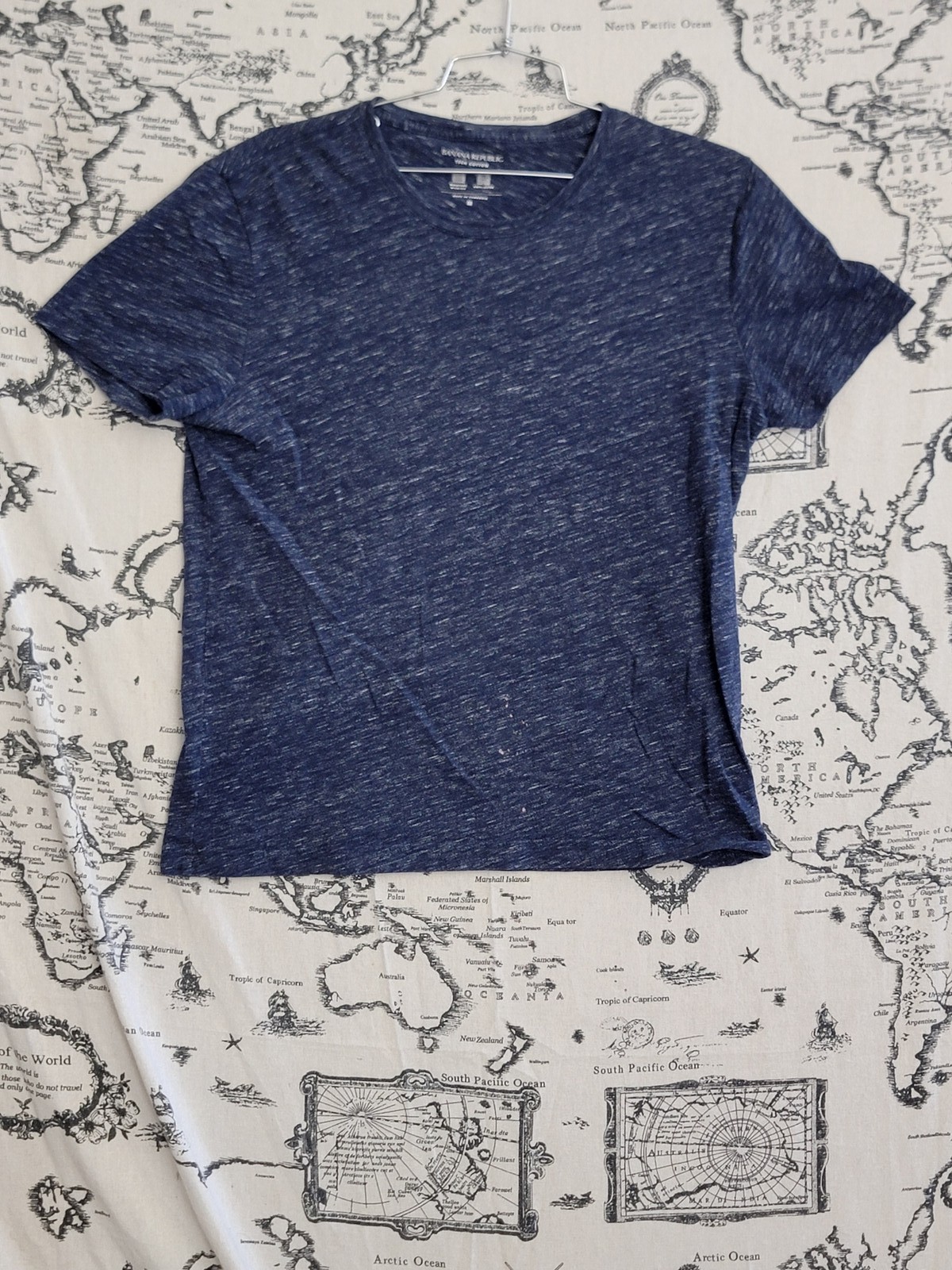 Banana Republic Men’s Tech Cotton T-Shirt Blue Moisture Wicking Size M