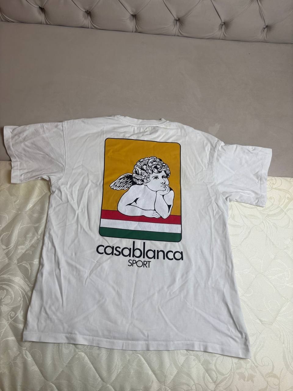 Casablanca Tennis Club Sport Angel T-Shirt White Size M Authentic