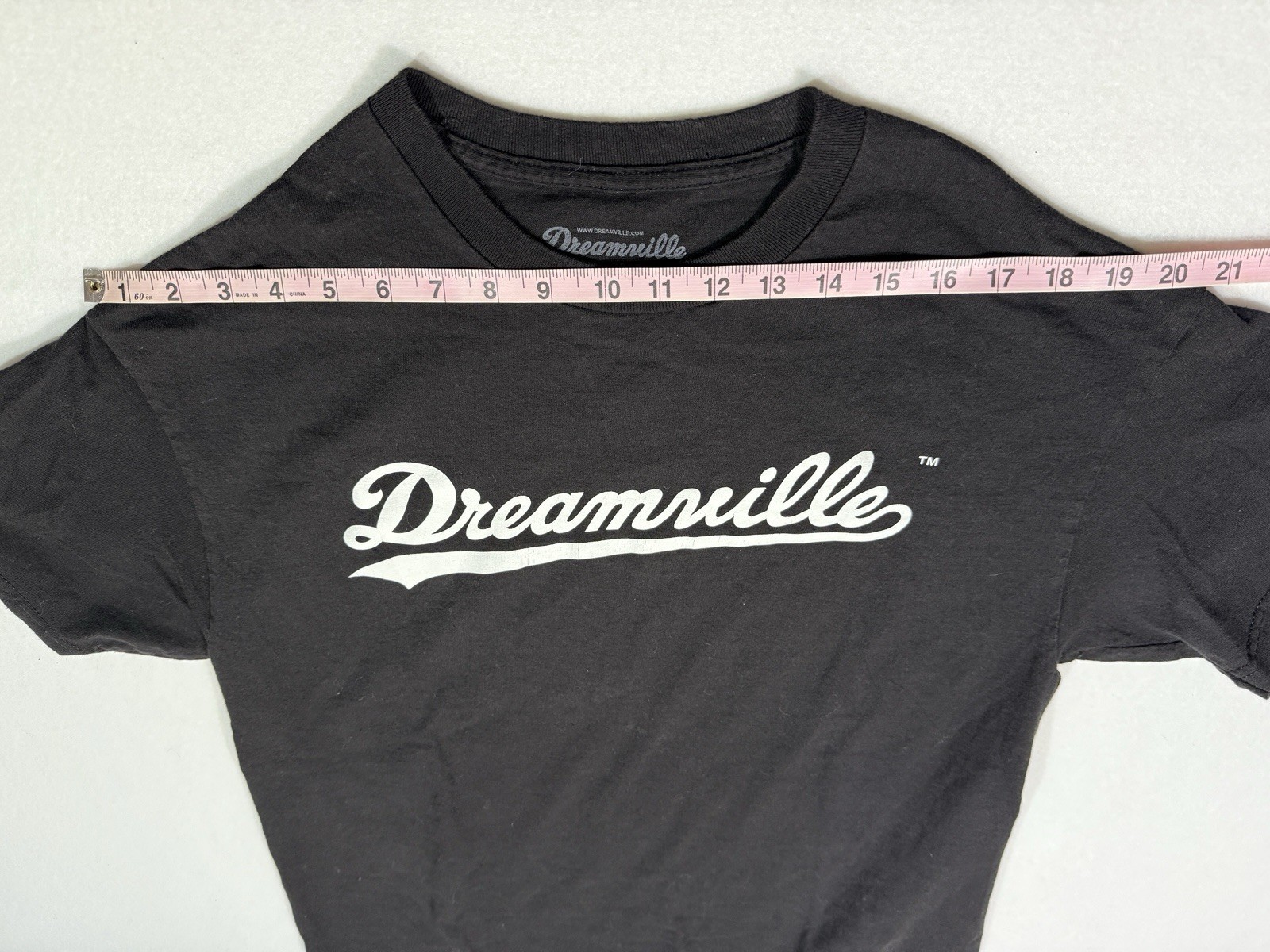 Dreamville Records Script Logo T Shirt Mens Large Black J Cole Official Tee