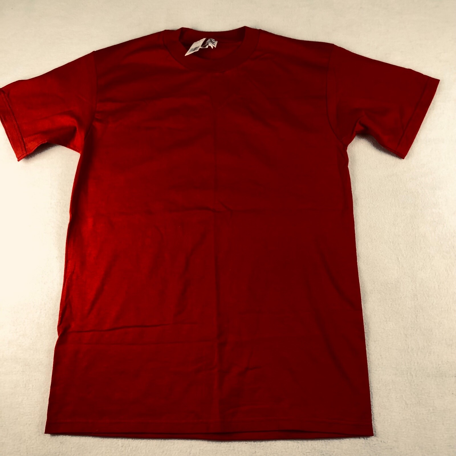 New Champion Shirt Mens Medium Red Crew Neck Short Sleeve