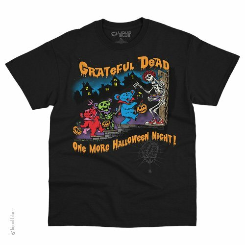 GRATEFUL DEAD-ONE MORE HALLOWEEN NIGHT-BEARS- T-SHIRT S,M,L,XL,XXL-4X Garcia