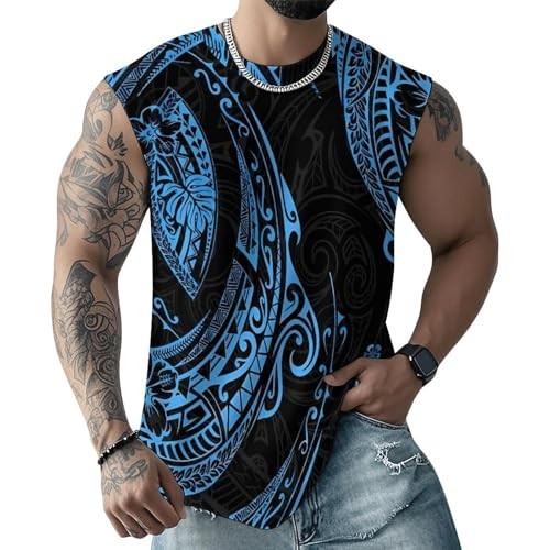 3D Tank Top Polynesian Tribal Moisture Wicking Athletic Sport