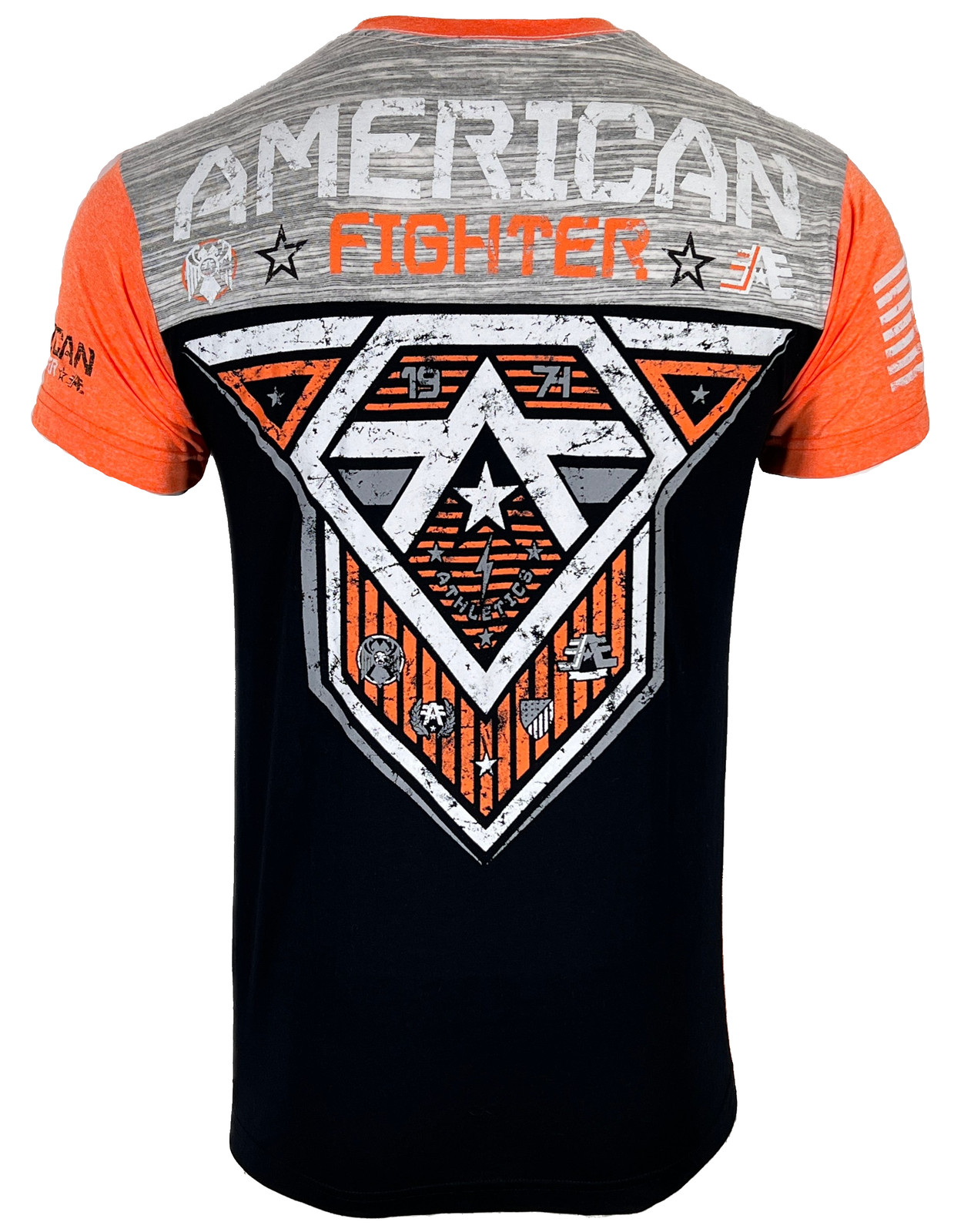 American Fighter Men’s T-shirt Hunter Crew Neck Athletic Panel tee XS-4XL