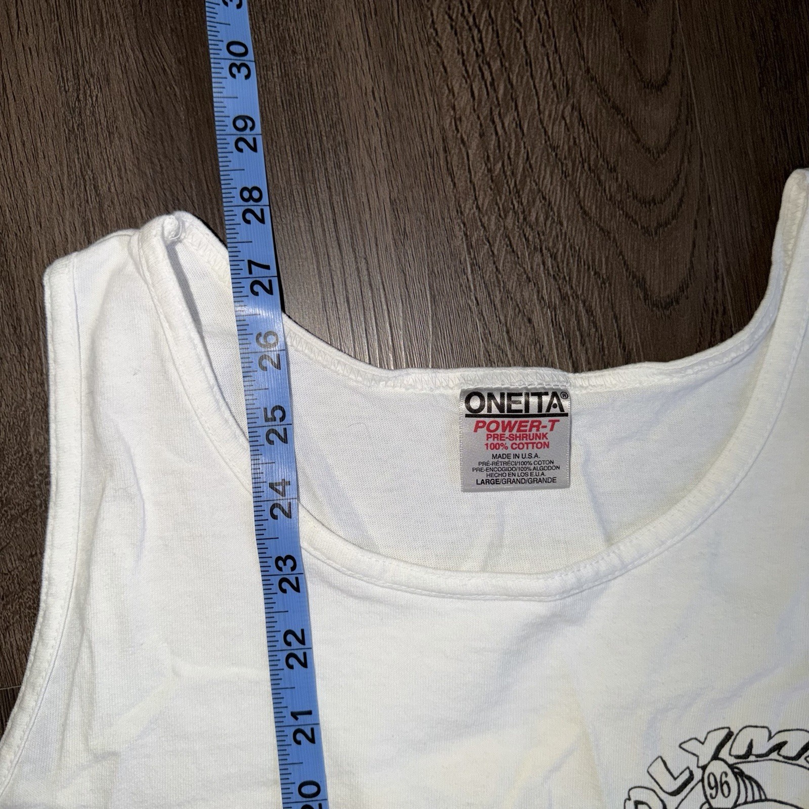 Vintage 90s Olympia Washington Firefighter Softball Tournament Sleeveless Tee L