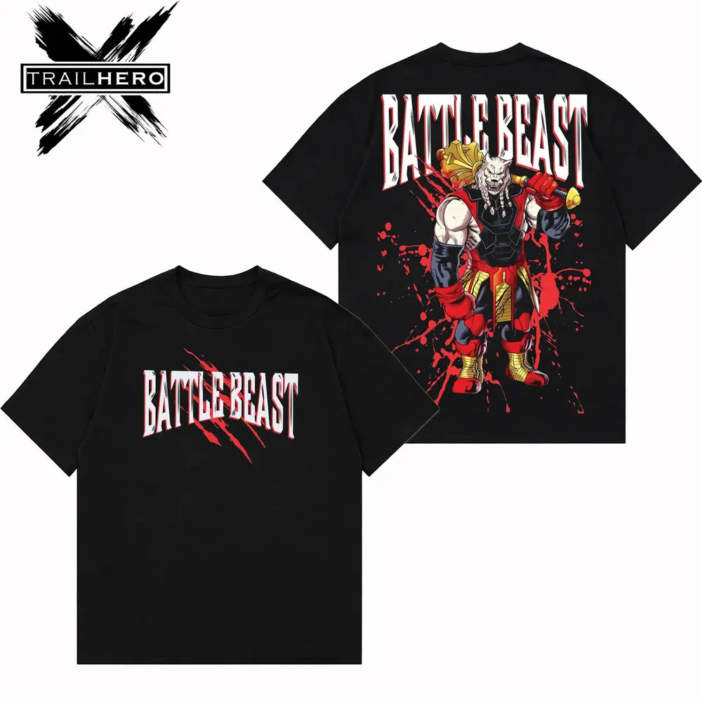 Battle Beast Invincible Premium Acid Washed T-Shirt, En Sabah Nur Shirt