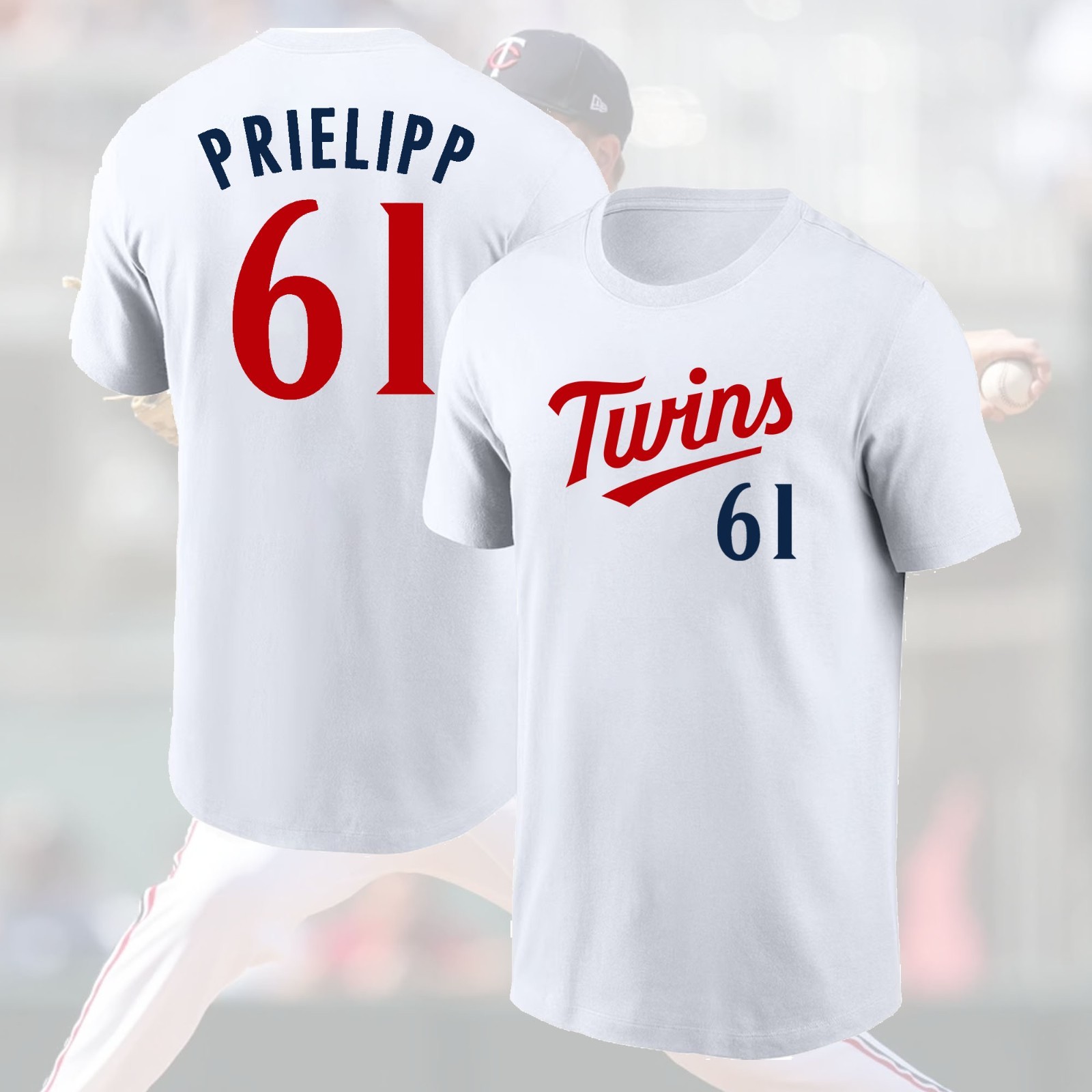 HOT NEW! Connor Prieli #61 Minnesota Twins 2026 Name & Number Gift For Fans