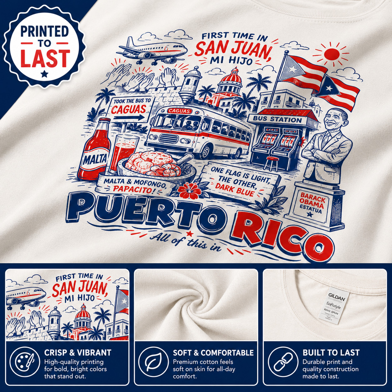 The Puerto Rico Song – funny bachelorette bachelor party vacation Unisex T-shirt