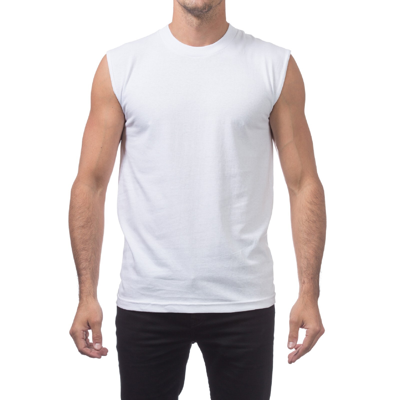 PROCLUB MENS COMFORT MUSCLE TEE PRO CLUB CASUAL SLEEVELESS TANK TOP GYM SUMMER