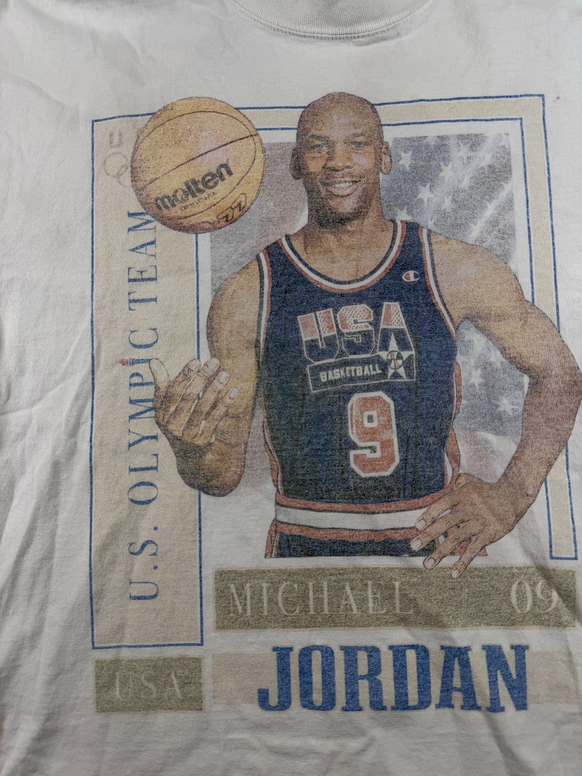 Michael Jordan USA Olympic Team Graphic Tee 2XL Shaka Wear Super Max Heavy