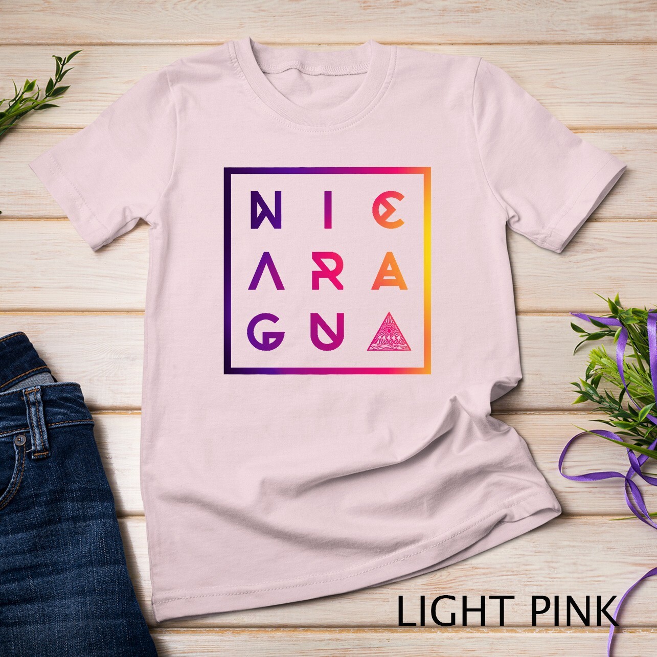 Colorful Geometric Nicaragua Premium T-Shirt Unisex T-shirt