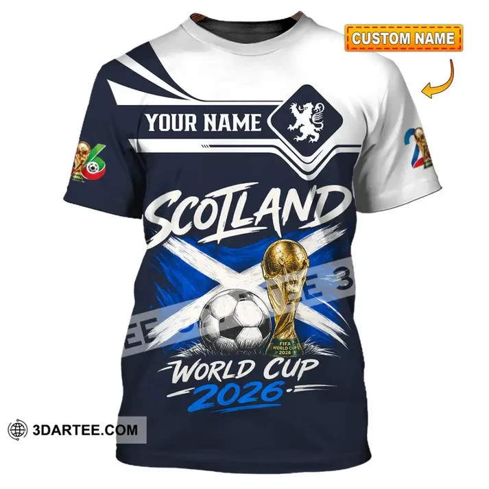 Unisex Shirt – Custom Scotland World Cup 2026 3D Shirt VK13823