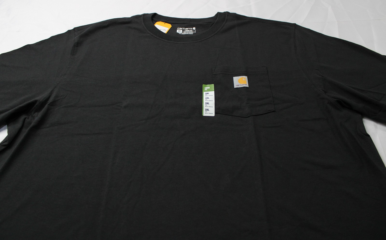 Carhartt Men’s Tall Loose Fit Short Sleeve Pocket T-Shirt EJ3 Black Size 3XL
