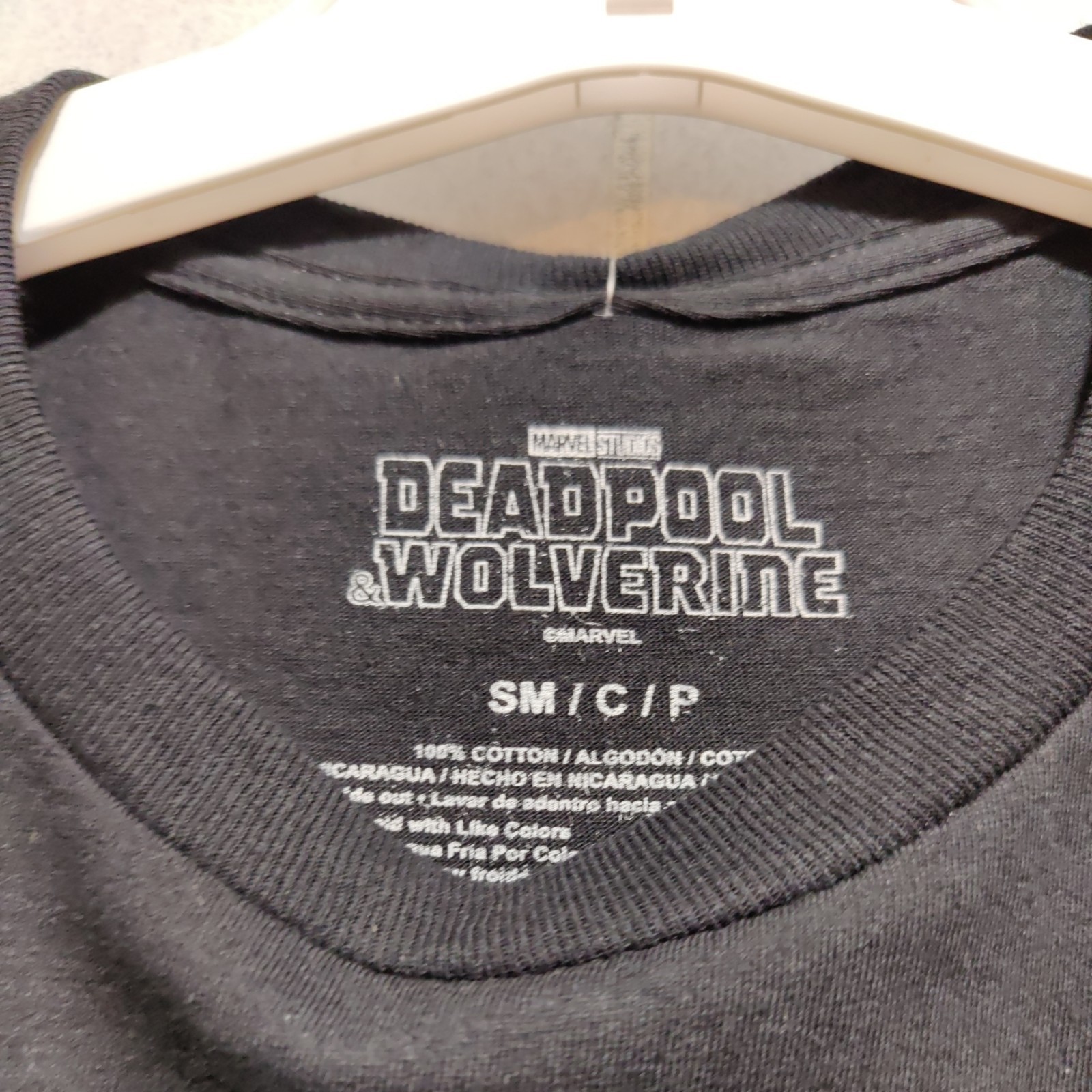 Marvel Deadpool & Wolverine Graphic T-Shirt Black Small NWT