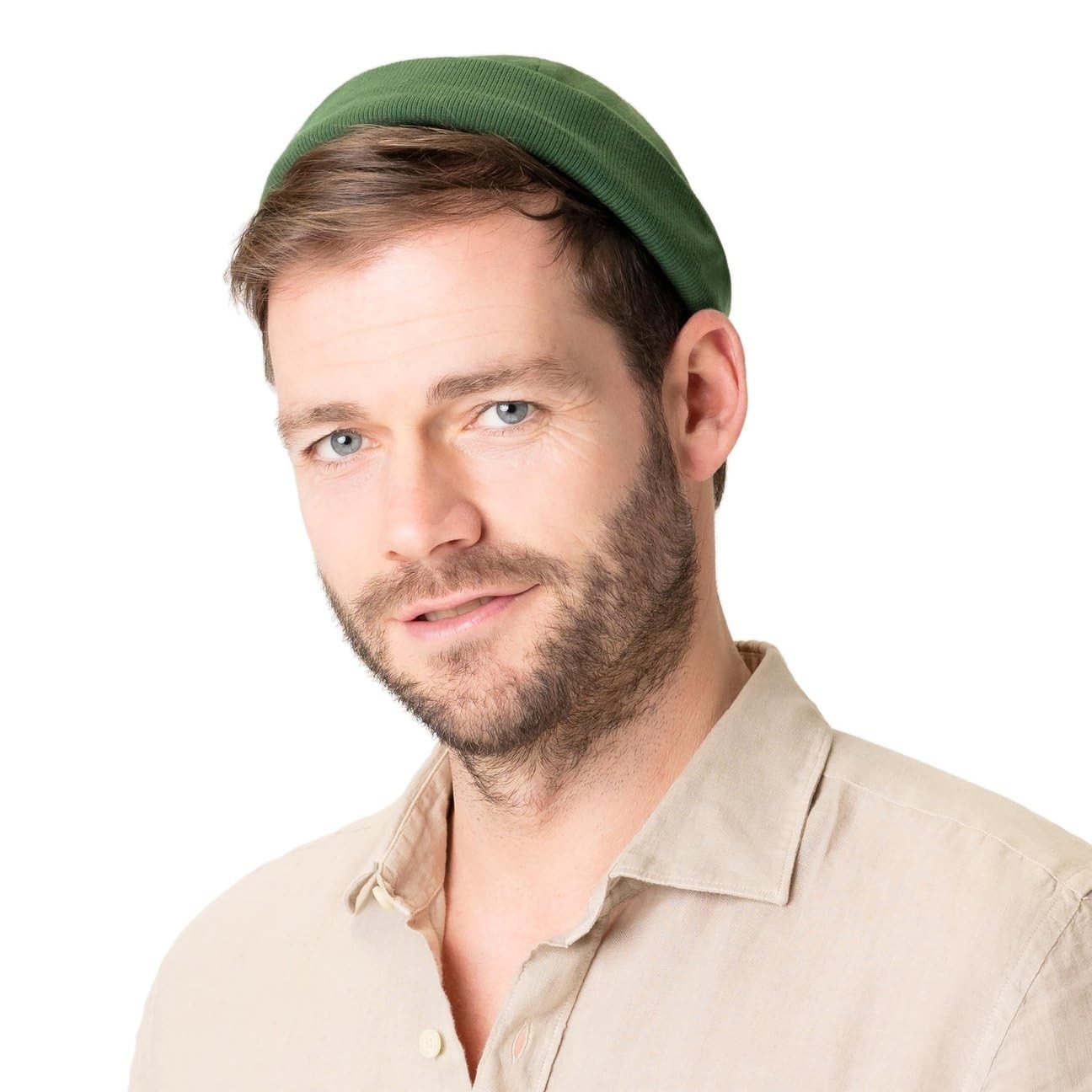 Cotton Docker Cap Women/Men Beige One Size
