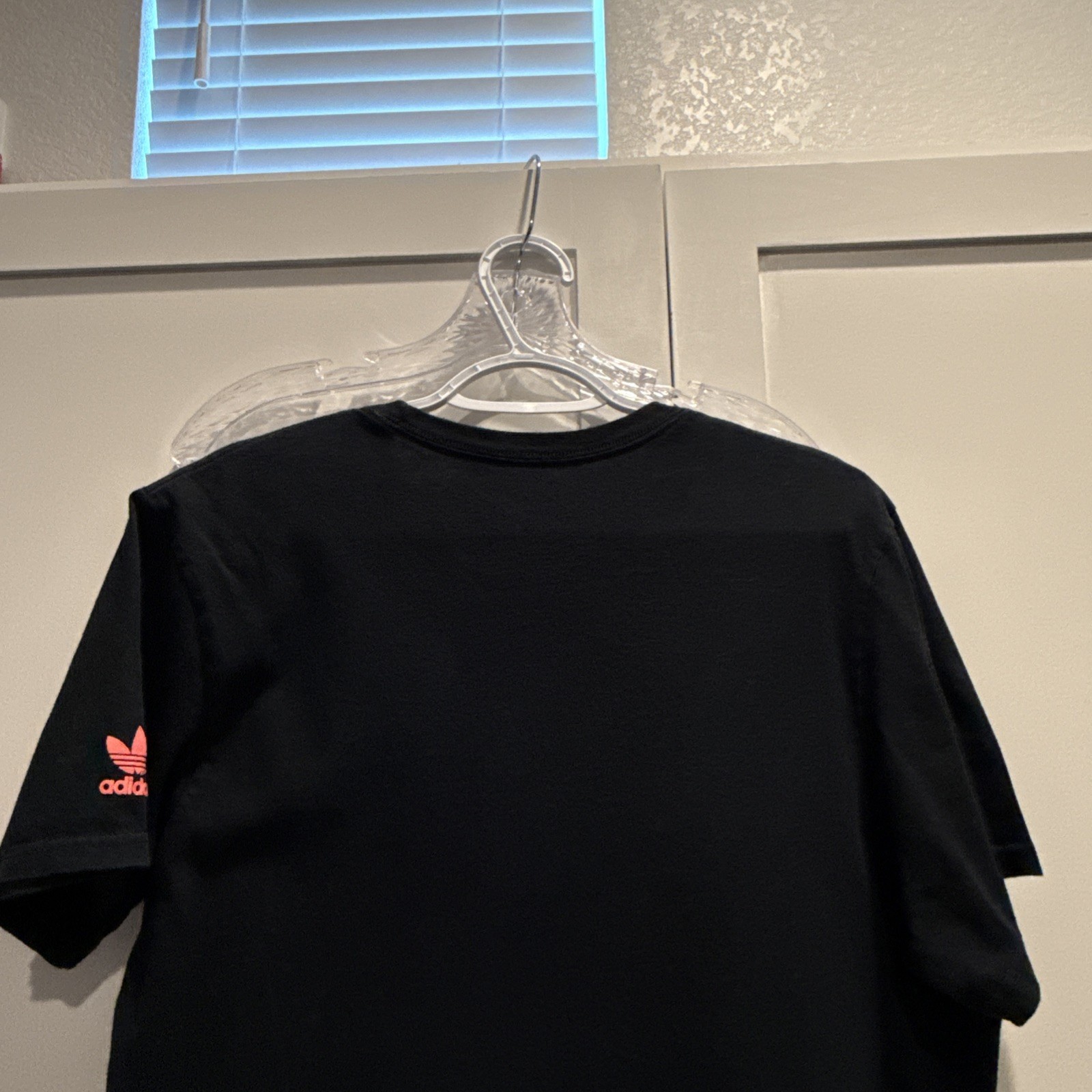 Mens ADIDAS Originals Black Logo Graphic Print Tee T Shirt Sz M