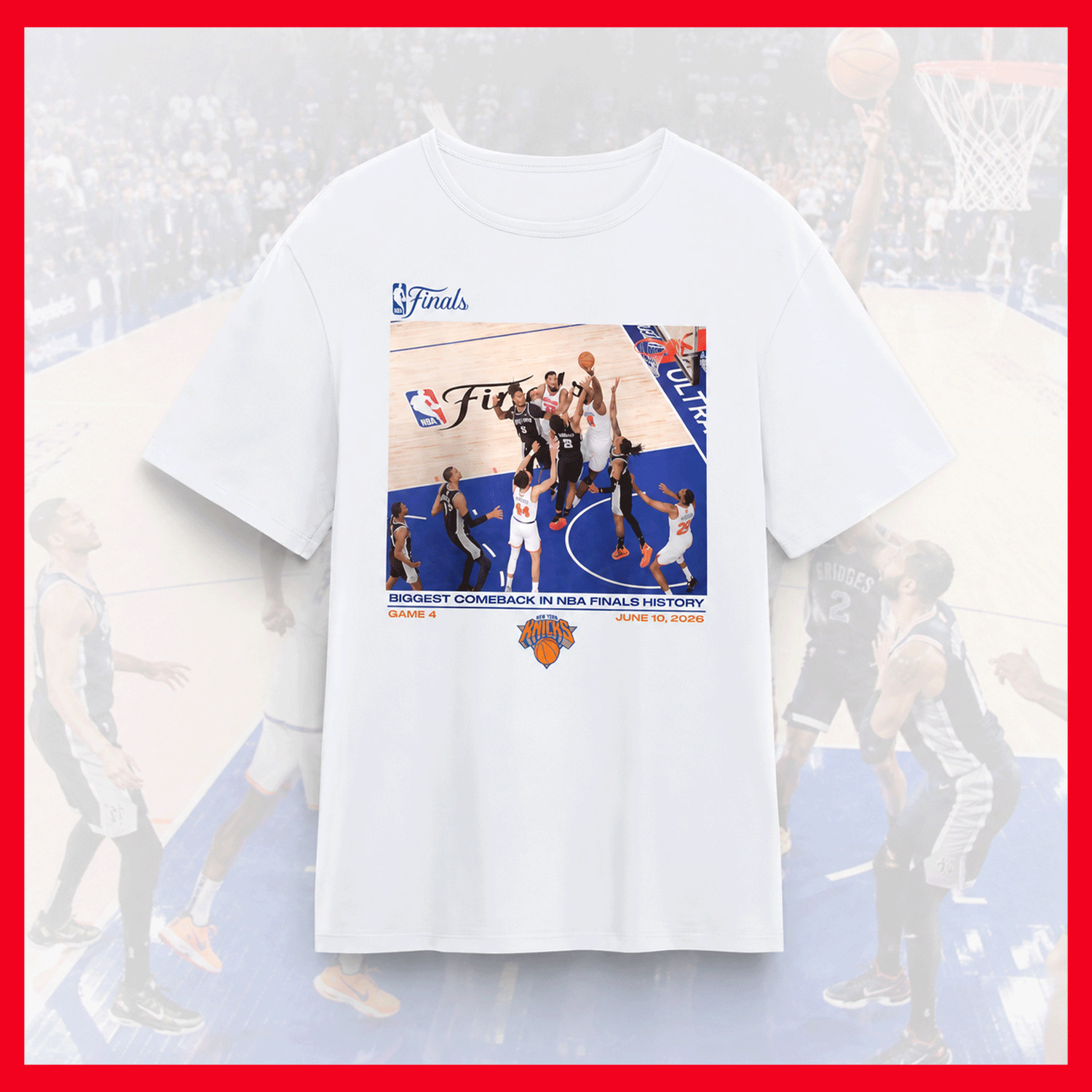 HOT ITEM!!! New York Knick$ 2026 N.B.A Finals “Biggest Comeback” T-Shirt