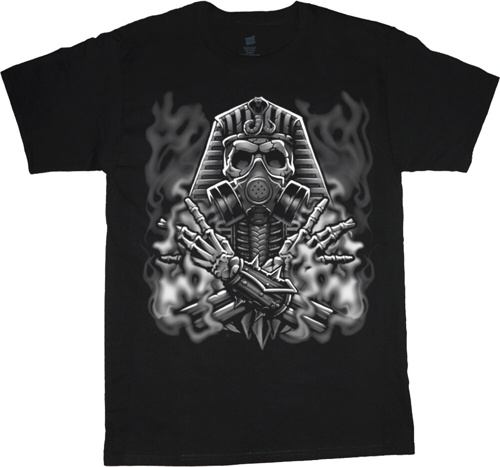 Mens Big and Tall T-shirts Egyptian Skull Graphic Tees Big Men Clothing