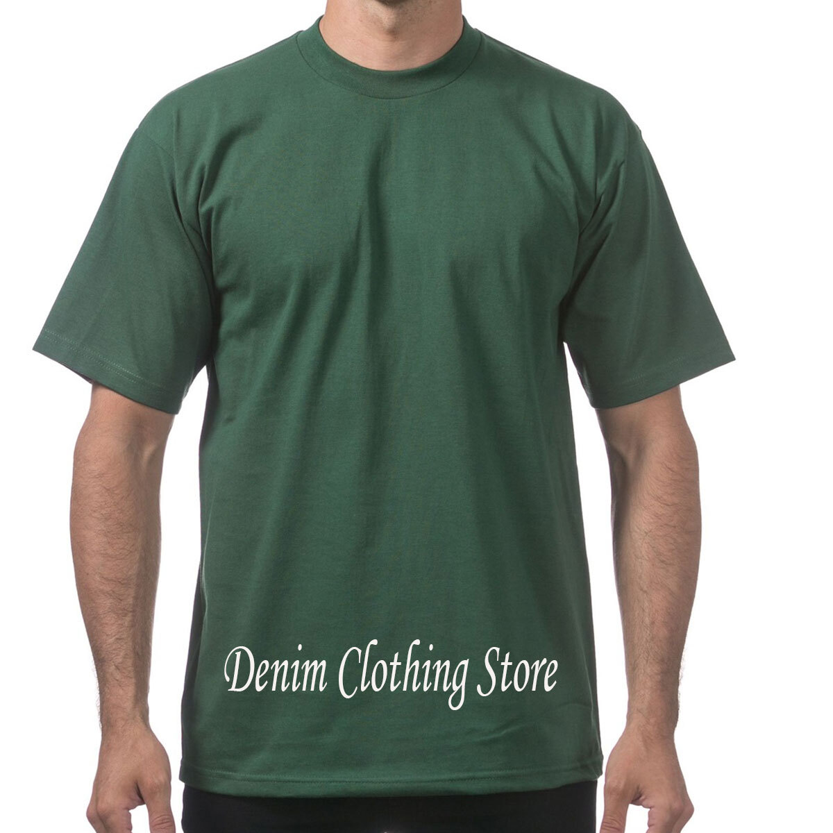 1 NEW PRO CLUB MEN’S BLANK HEAVY WEIGHT CREW NECK SHORT SLEEVE T-SHIRT S – 10XL