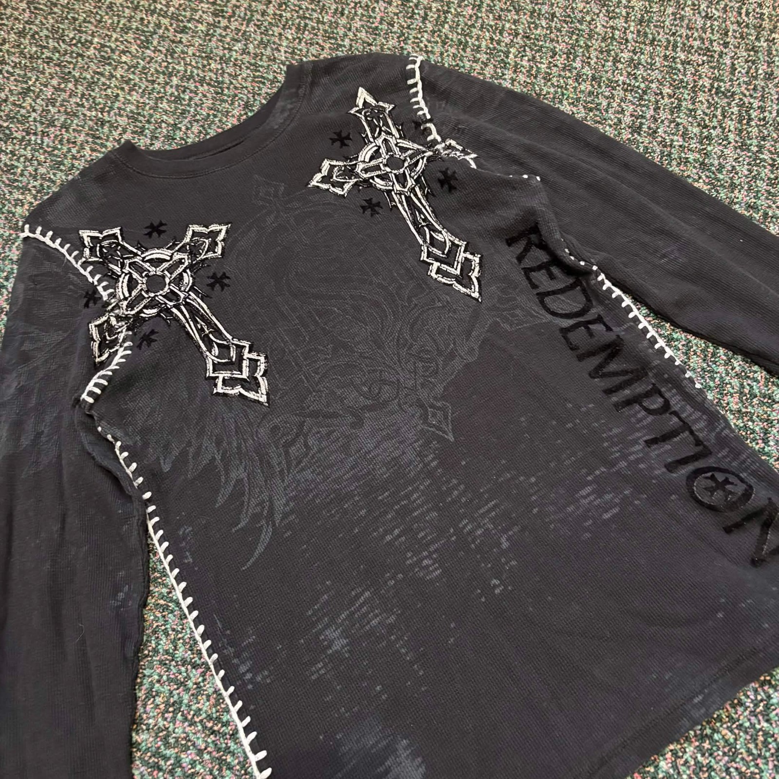 Vintage Y2K Raw State Premium Redemption Cross Men’s Medium Shirt
