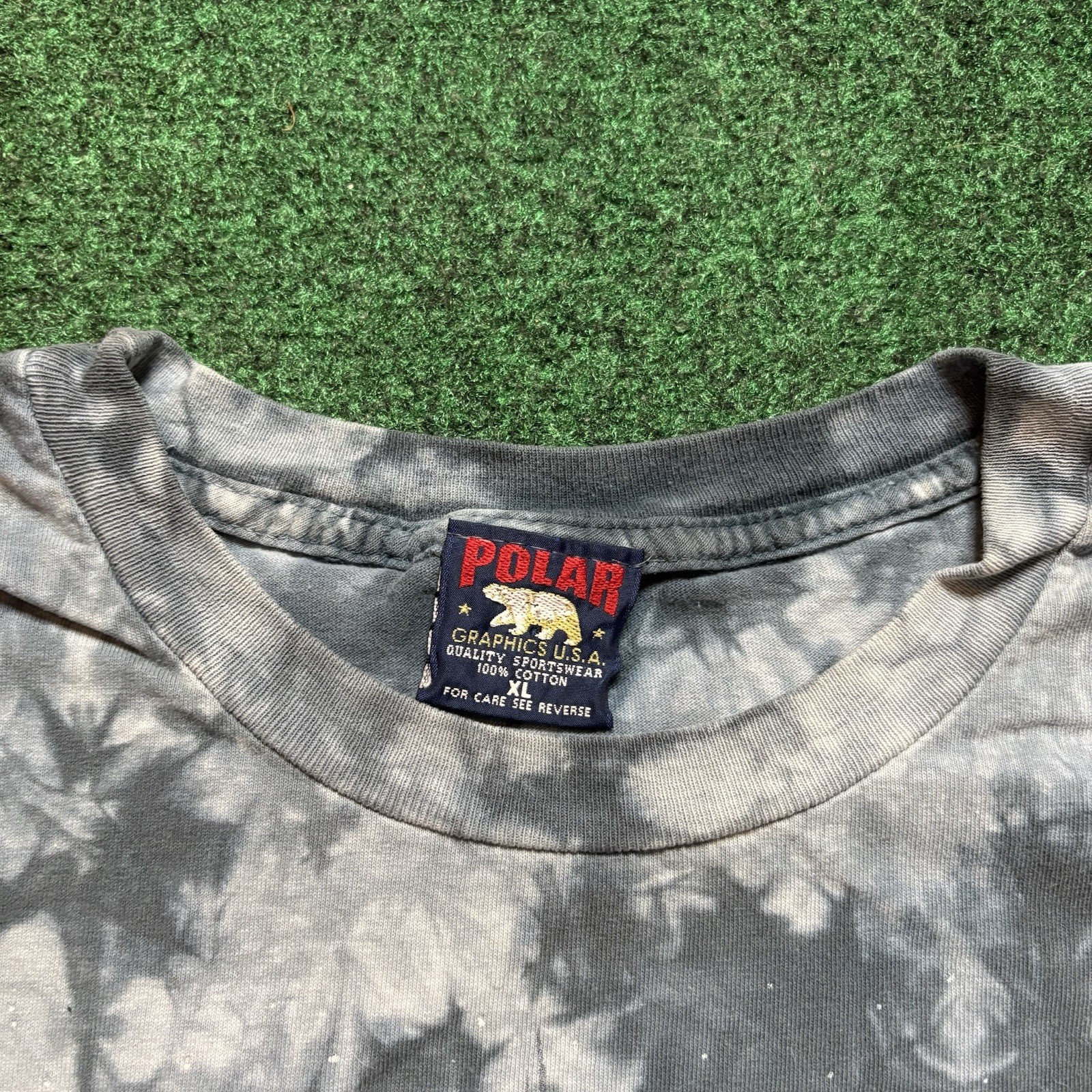 Vintage Polar Graphics Wolves T Shirt Sz XL Dream Catcher Bergsma Art Tie Dye
