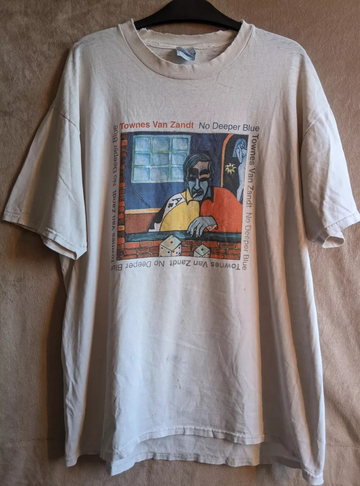 Remake 1994 Townes Van Zandt No Deeper Blues White T Shirt Full Size S-5XL SS462