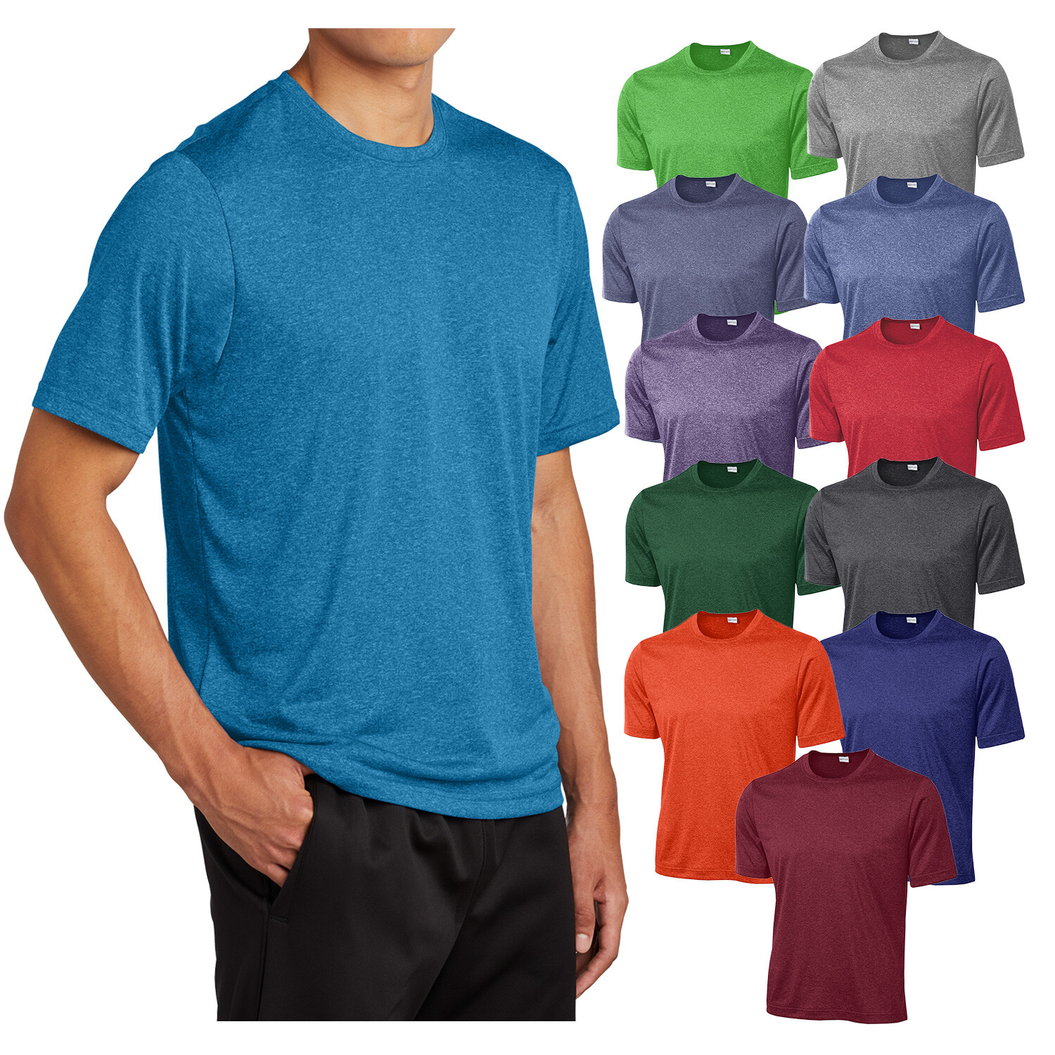 ST360 Sport-Tek Heather Contender Tee