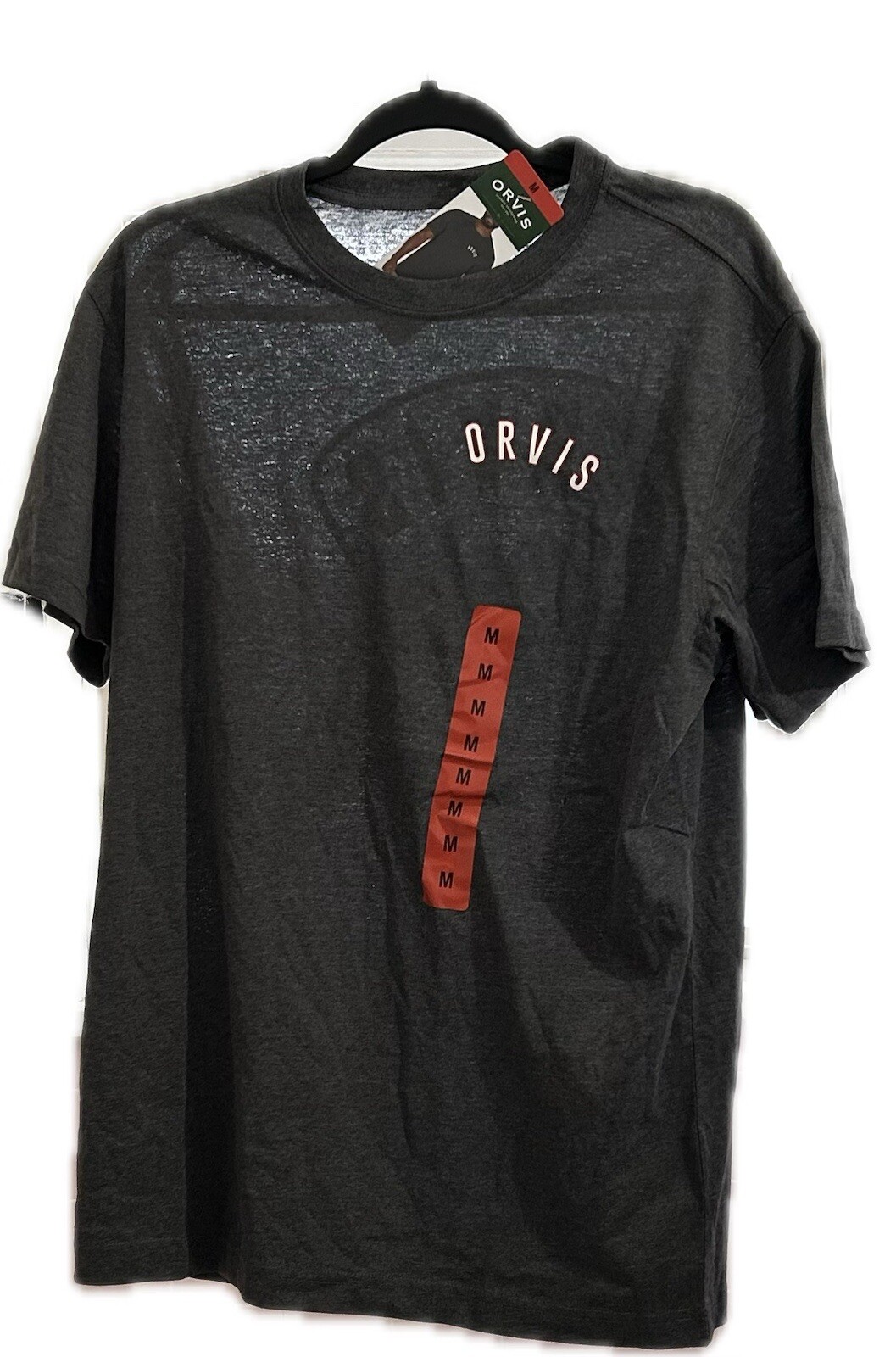 Orvis Classic Fit 1856 Graph Manchester, Vt. T-Shirt. Gray, Mens, Size Medium.