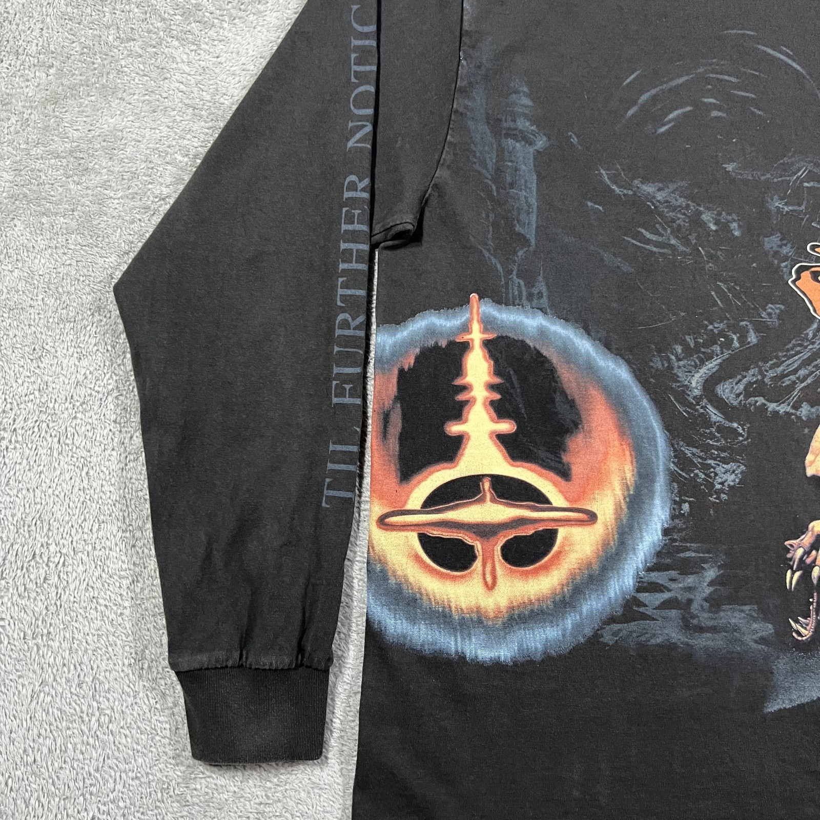 Travis Scott Utopia Tour Merch Til Further Notice T Shirt Mens Large Black