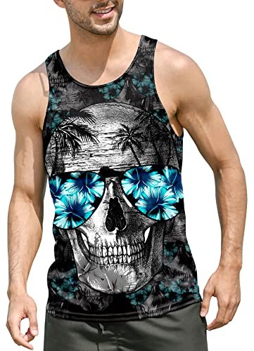 3D Tank Top Novelty Graphic Fun Unique Design Art Print