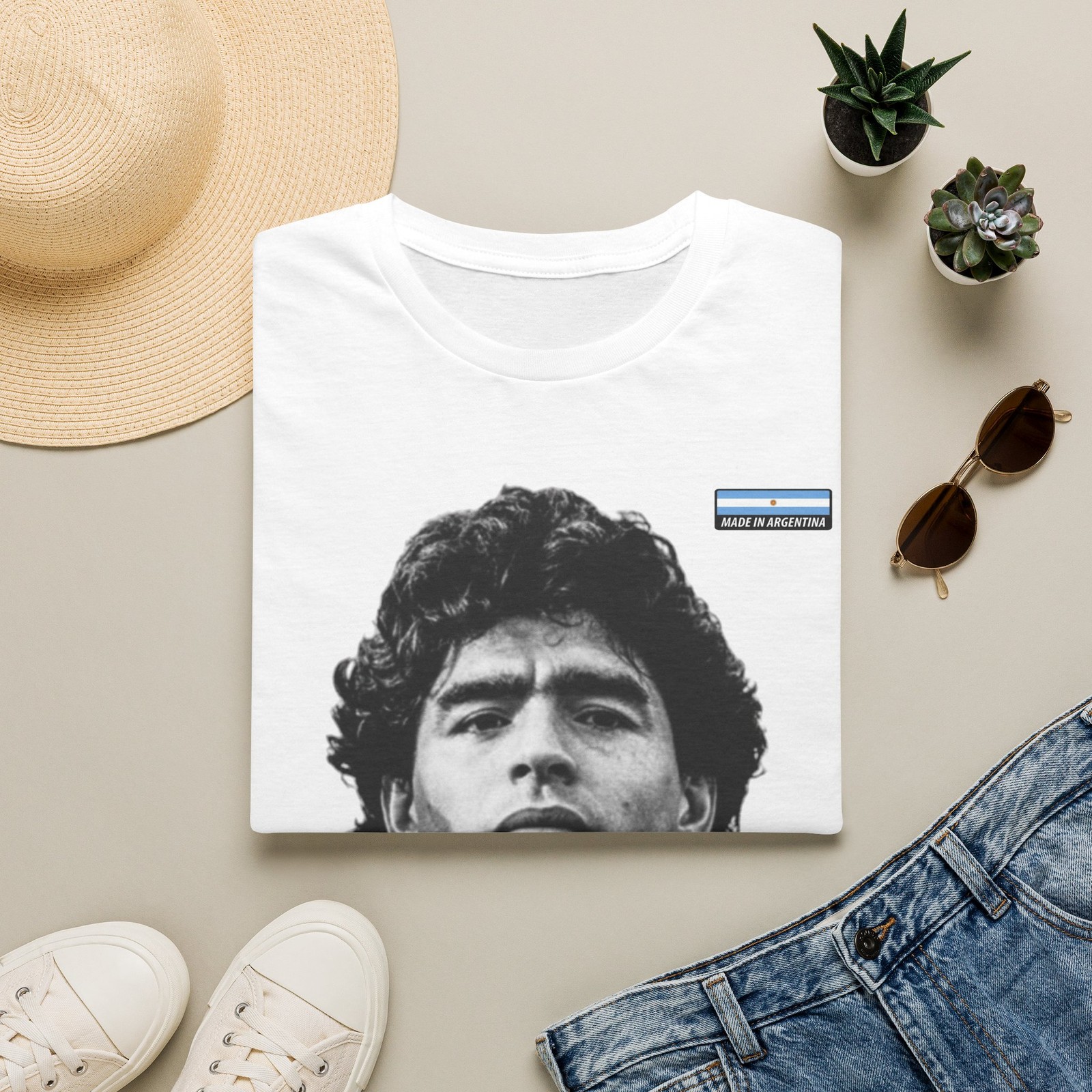Argentina Diego Maradona 10 Unisex Softstyle T-shirt 15 COLORS