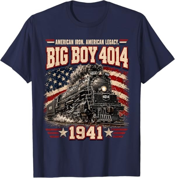Big Boy 4014 Vintage Steam Locomotive Railroad Train Engine T-Shirt