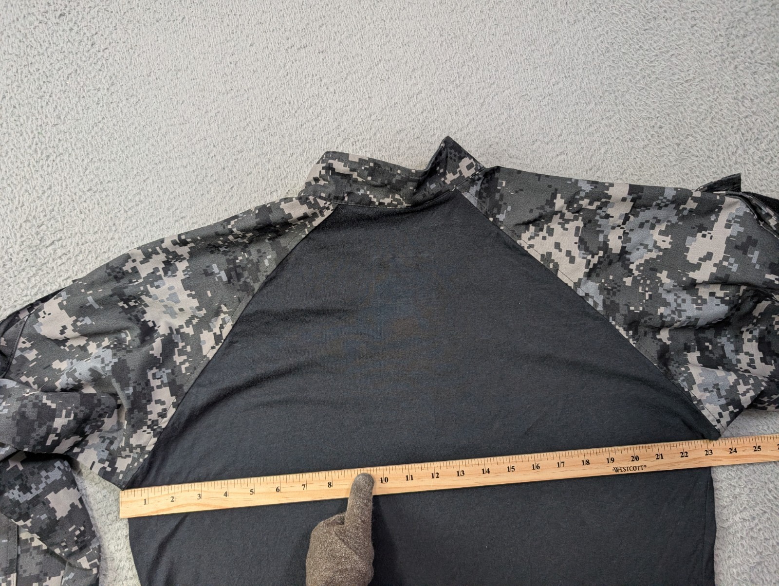 Tru-Spec Combat Shirt Mens Large Regular Urban Digital Camo Cordura 1/4 Zip