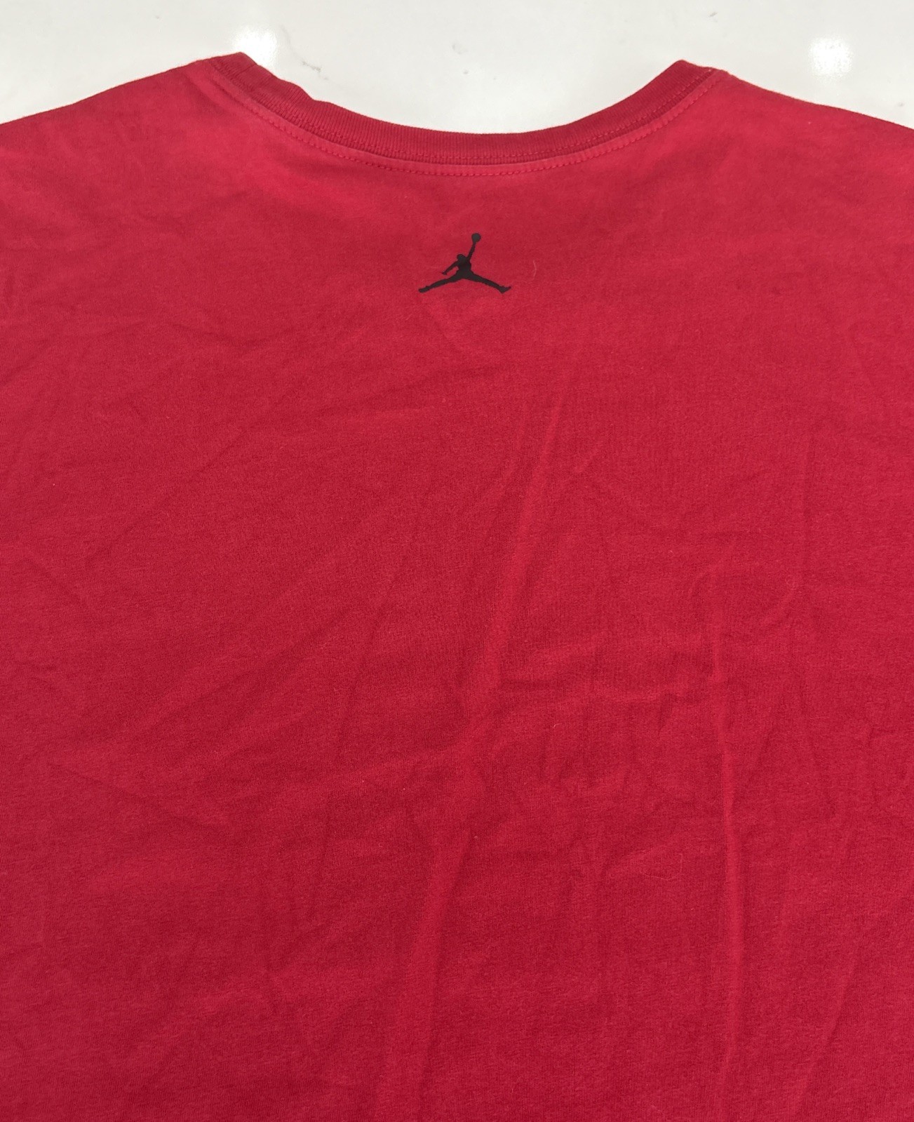 Air Jordan Mens 12 T-Shirt Fadeaway Shirt Red Black Gradient Extra Large XL