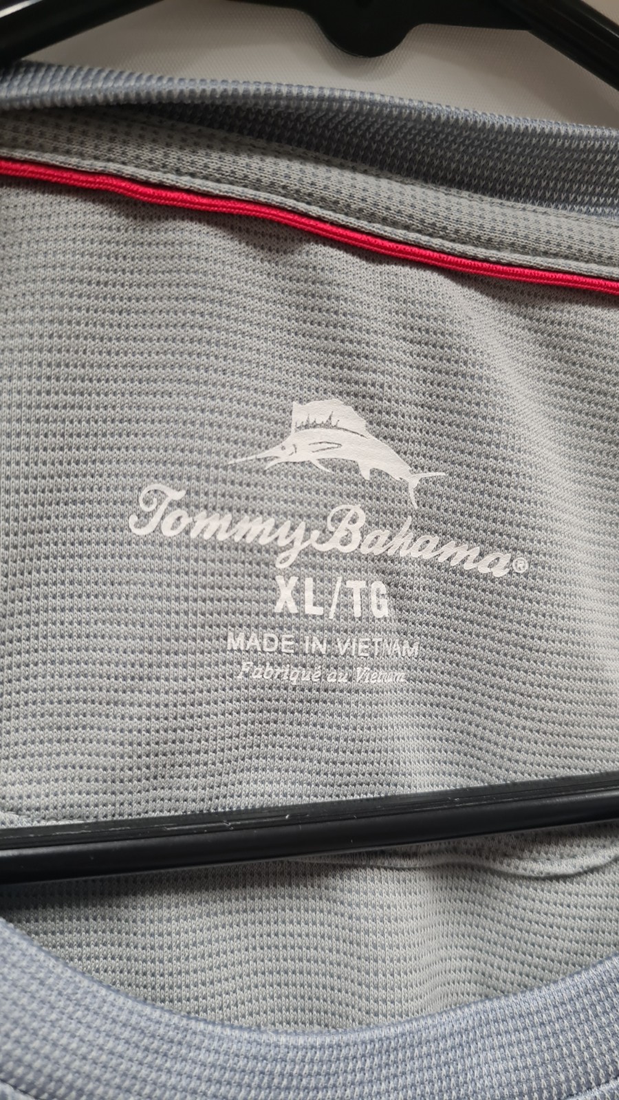 Tommy Bahama Men’s Gray Solid Knit Crew Neck Short Sleeve Breathable Tee XL/TG