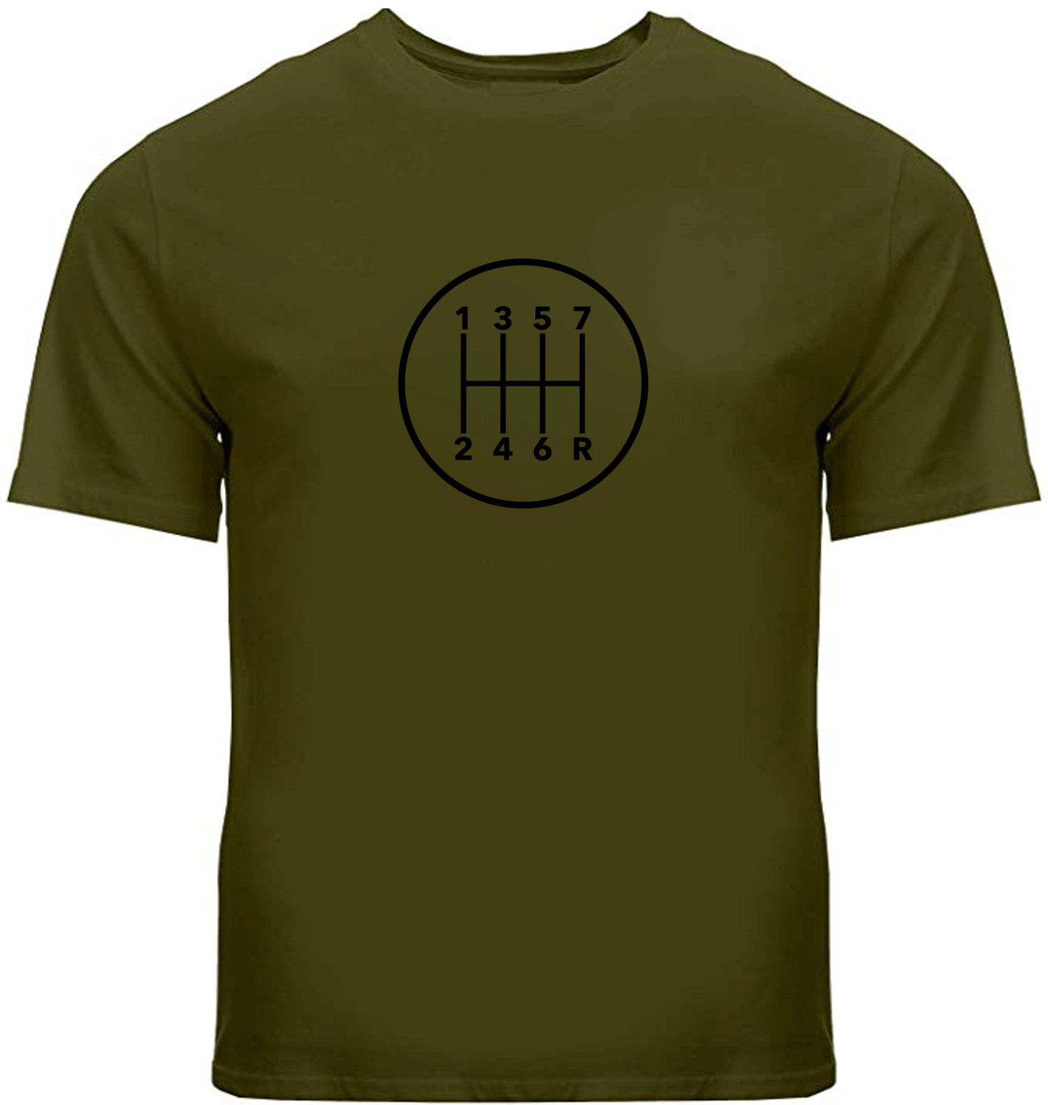 Manual Transmission Gears Shift Pattern 7 Speed Stick T-Shirt Manual Gearbox Car
