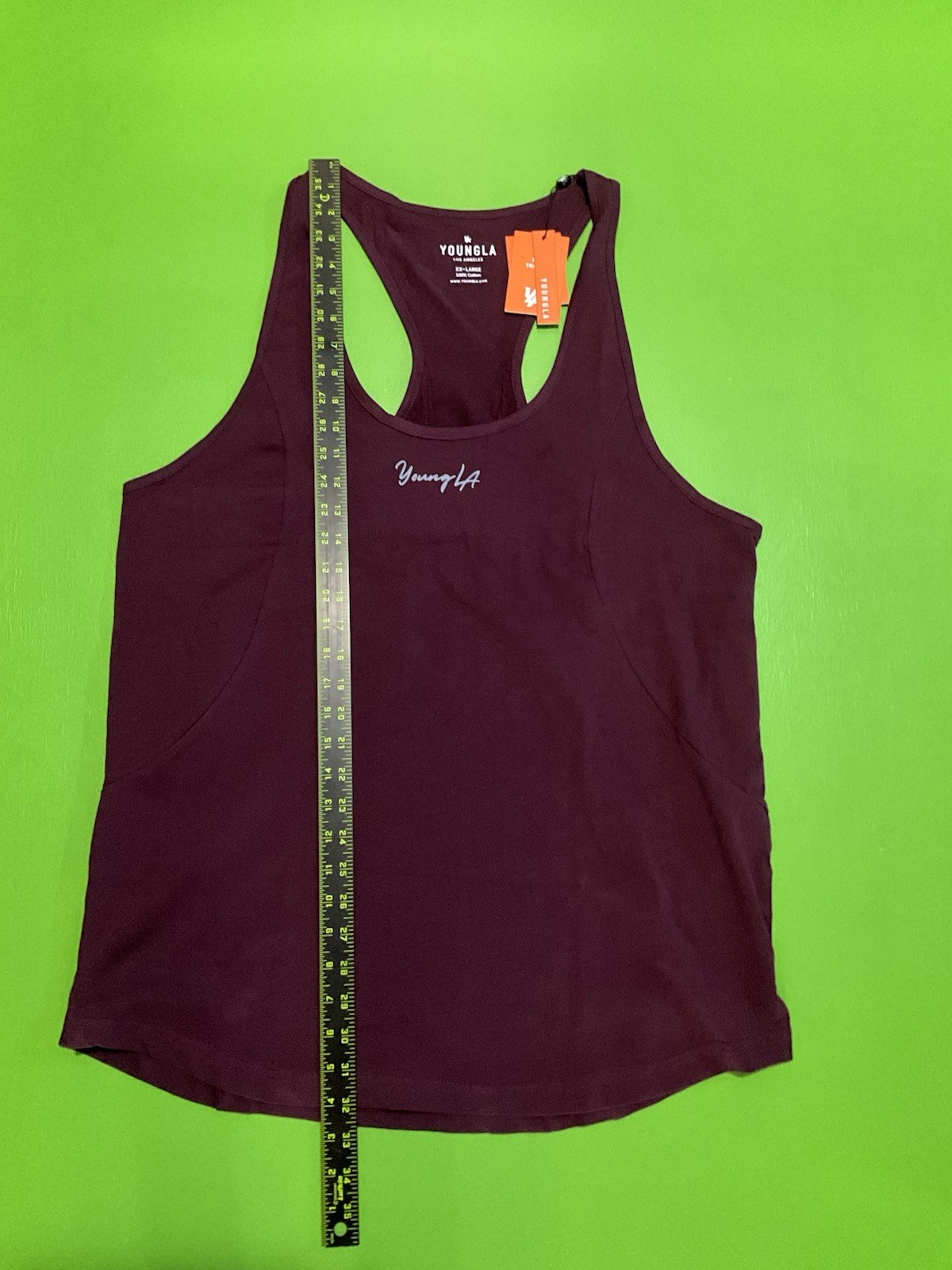 YoungLA Men’s Aesthetic Stringer Tank Top Maroon #333 Size XXL Nwt