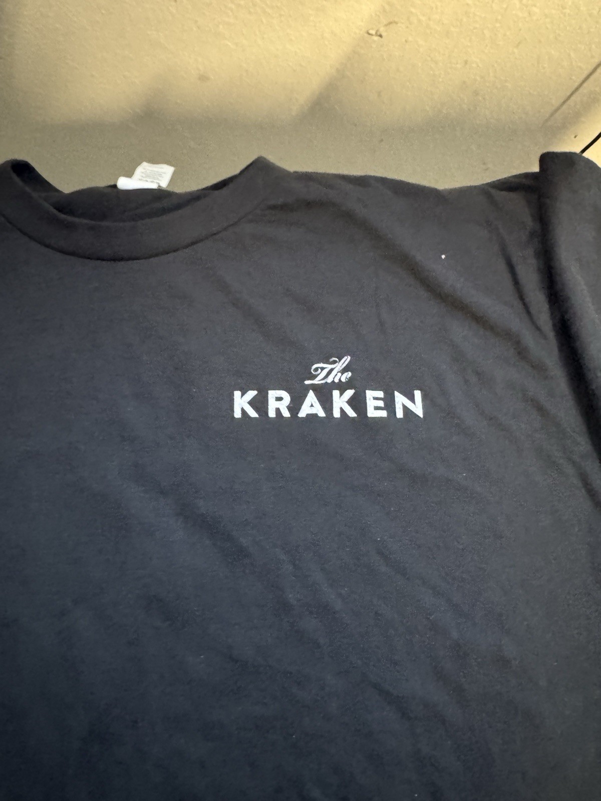 The Kraken Black Spiced Rum “Step Into The Dark” T-shirt Size Medium