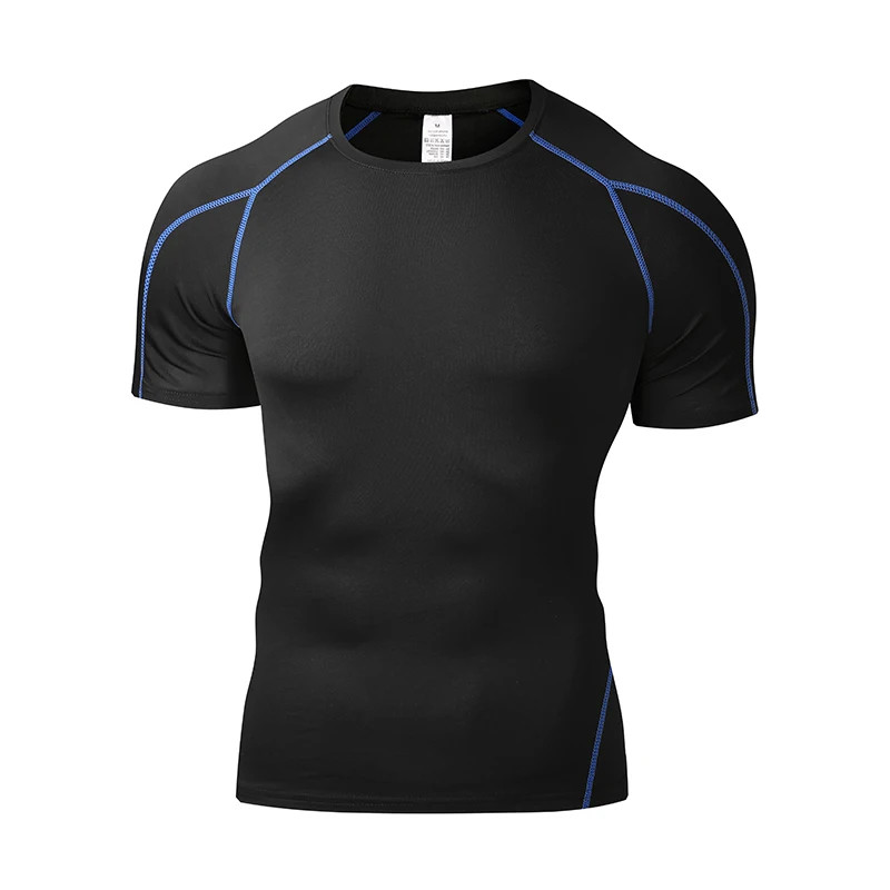 Compression T-Shirt Men’s Short Sleeve Gym Fitness Running Training Sports Top