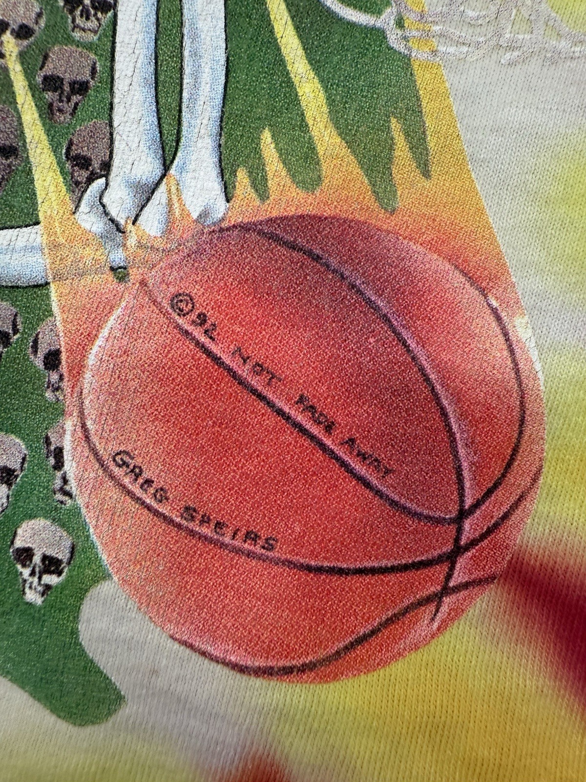 Vintage 1992 Lithuania Olympic Basketball Team Grateful Dead T-Shirt Size L
