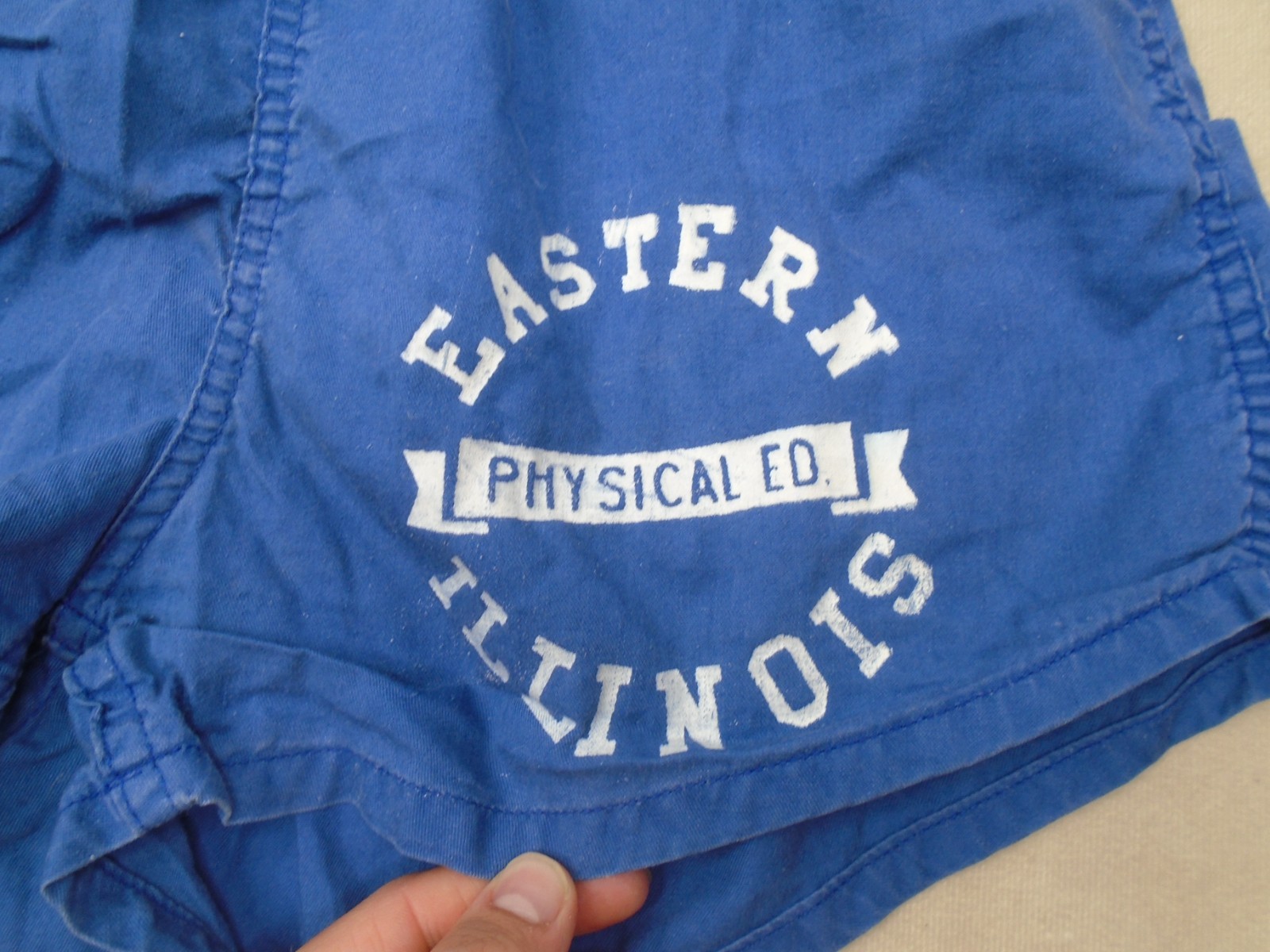 Vintage 50s Eastern Illinois University Physical Ed.T Shirt & Shorts Gym M