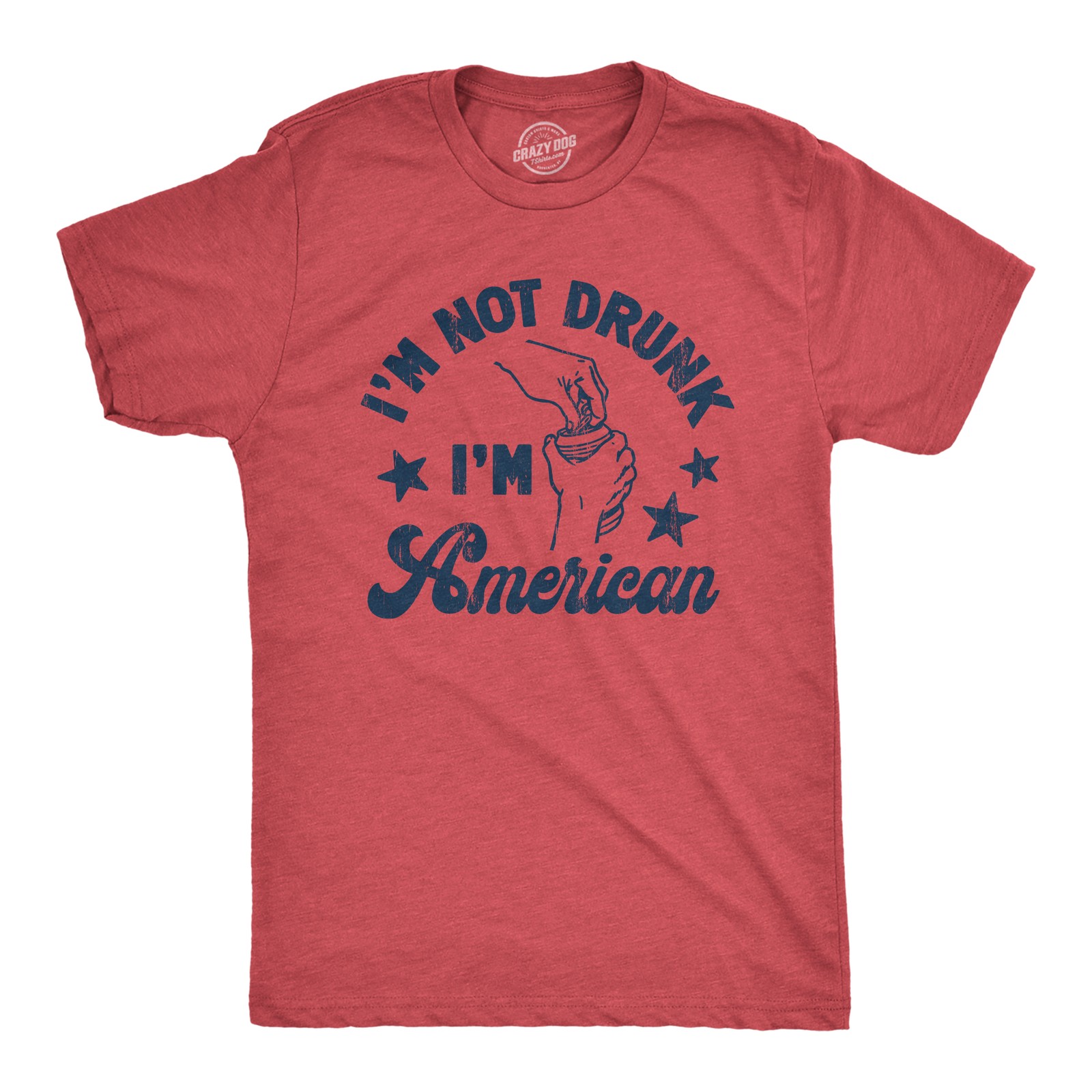 Mens Im Not Im American T Shirt Funny Sarcastic Fourth Of July Party