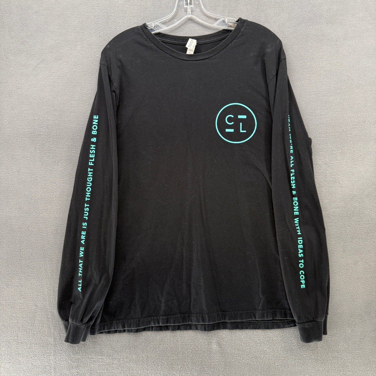 Charming Liars T Shirt World Tour 2019 Long Sleeve Band Black Teal M/L Mens