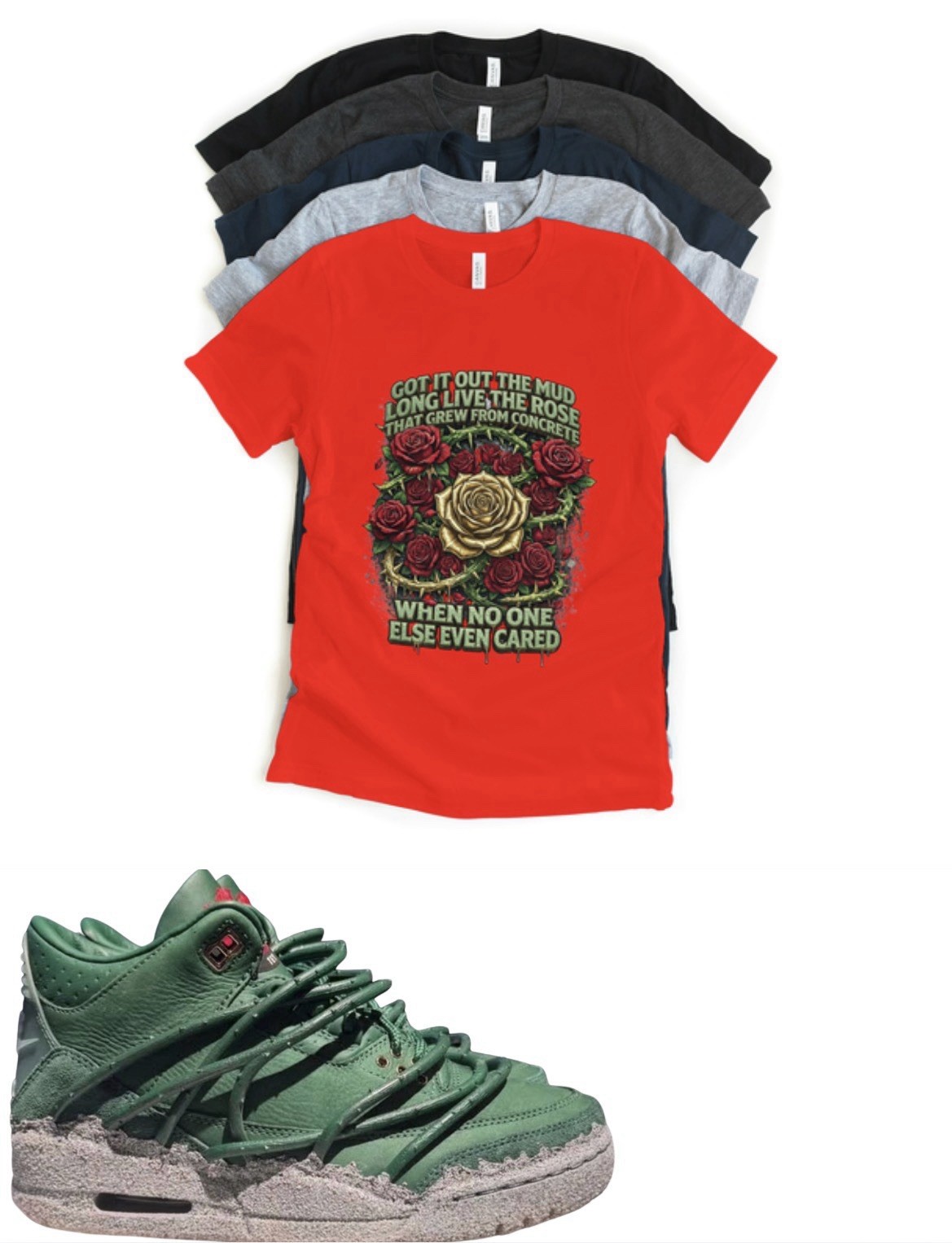 Shirt to match Jordan 3 Teyana Taylor x Jordan 3 SP “Concrete Rose” Matching Tee