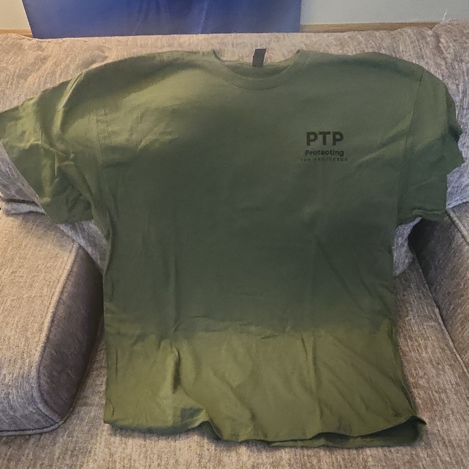PTP Green Men’s Military and 1st Responders Theme Logo Short Sleeve T-Shirt